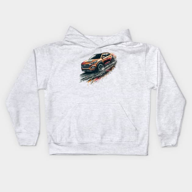 Hyundai Tucson Kids Hoodie by Vehicles-Art